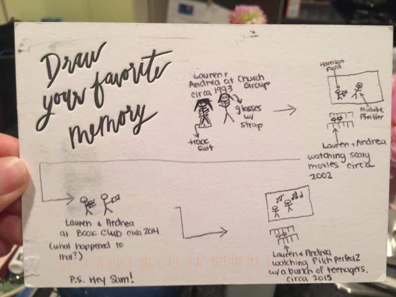Illustration for article titled RSVP Cards: Our Friends' and Families' Favorite Memories of Us
